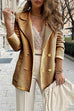 Priyavil Fashion Lapel Buttons Cardigans with Pockets