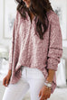 Priyavil Buttons V Neck Long Sleeves Loose Knitting Top