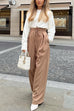Priyavil High Waist Business Wide Leg Palazzo Pants