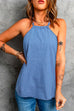 Priyavil Halter Solid Sleeveless Summer Top