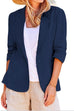 Priyavil Notch Lapel One Button Casual Blazer