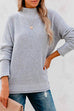 Priyavil Fall Solid Mockneck Drop Shoulder Sweater