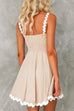 Priyavil Waisted Ric Rac Color Block Cami Sundress