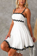 Priyavil Waisted Ric Rac Color Block Cami Sundress