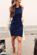 Priyavil Ruched Sheath Sleeveless Dress