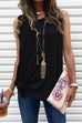 Priyavil Sleeveless Tie Knot Waist Waistcoat Top