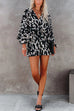 Priyavil V Neck Batwing Sleeve Printed Romper