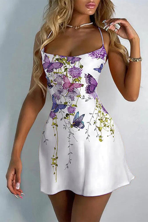 Priyavil Spaghetti Strap Sleeveless Cami Dress