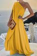 Priyavil One Shoulder High Waist Maxi Swing Dress