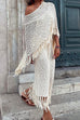 Priyavil Tassel Tie Waist Hollow Out Skirts