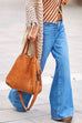 Priyavil High Waist Wide Leg Straight Denim Pants