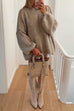 Priyavil Drop Shoulder Plain Casual Pullover Sweater