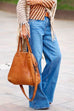 Priyavil High Waist Wide Leg Straight Denim Pants