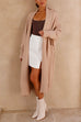 Priyavil Open Front Dolman Sleeves Pocketed Long Knit Cardigan