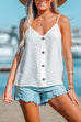 Priyavil V Neck Buttons Lightweight Cami Top