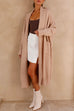 Priyavil Open Front Dolman Sleeves Pocketed Long Knit Cardigan