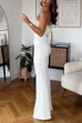 Priyavil Strapless Feather Tube Top Flare Bottoms Jumpsuit