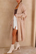 Priyavil Open Front Dolman Sleeves Pocketed Long Knit Cardigan