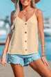 Priyavil V Neck Buttons Lightweight Cami Top