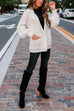 Priyavil Splice Single Button Pocketed Knitting Sweater Blazer