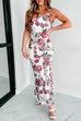 Priyavil One Shoulder Backless Floral Maxi Cami Dress