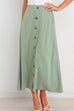 Priyavil Button Down Pockets A-line Long Skirt