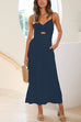 Priyavil Cut Out Waisted Wide Leg Cami Jumpsuit