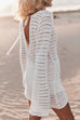 Priyavil Backless Hollow Out Knitting Cover Up Dress