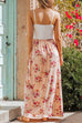 Priyavil Floral Printed Splice Maxi Cami Holiday Dress