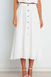 Priyavil Button Down Pockets A-line Long Skirt