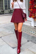 Priyavil High Waist Pleated A-line Mini Skirt