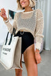 Priyavil Crewneck Hollow Out Knitting Top