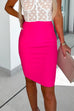 Priyavil Solid High Waist Bodycon Skirt