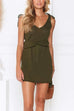 Priyavil Butterfly On Shoulder Tie Waist Dress