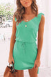 Priyavil Butterfly On Shoulder Tie Waist Dress