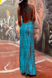Priyavil Criss Cross Open Back Tie Dye Maxi Dress
