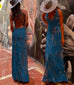 Priyavil Criss Cross Open Back Tie Dye Maxi Dress
