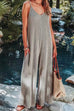 Priyavil V Neck Wide Leg Solid Ribbed Cami Jumpsuit