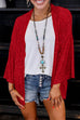Priyavil Open Front Kimono Sequin Cardigan