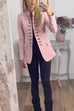 Chicest Stand Collar Double Breasted Blazer Jacket