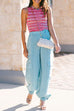 Priyavil Slim Fit Tie Dye Tank Top