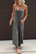 Priyavil Solid Scoop Neck Wide Leg Baggy Cami Jumpsuit