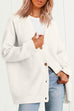 Priyavil Button Down V Neck Loose Ribbed Knit Cardigan