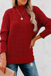 Priyavil Fall Solid Mockneck Drop Shoulder Sweater