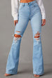 Priyavil Distressed Bell Bottoms Ripped Trendy Jeans