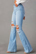 Priyavil Distressed Bell Bottoms Ripped Trendy Jeans