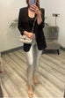 Chicest Skinny Metallic Faux Leather Pants