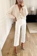 Priyavil Drop Shoulder Button Down Casual Ribbed Knit Cardigan