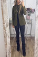 Chicest Stand Collar Double Breasted Blazer Jacket