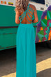 Priyavil Solid Criss Cross Backless Maxi Cami Dress